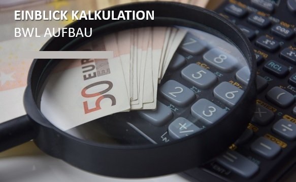 Online: Grundlagen Kalkulation - Wie entsteht der VK inkl. Controlling-Buch im Wert von 24,90 €